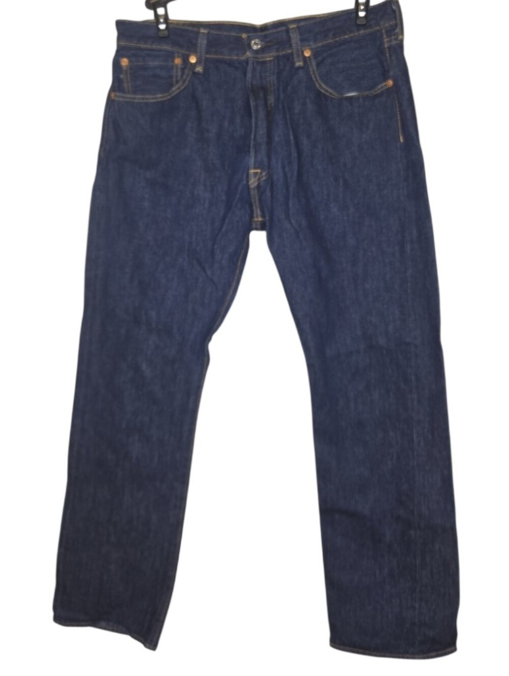 Levi's Men's Dark Wash 501 Button Fly Jeans Size 34 Inseam 30